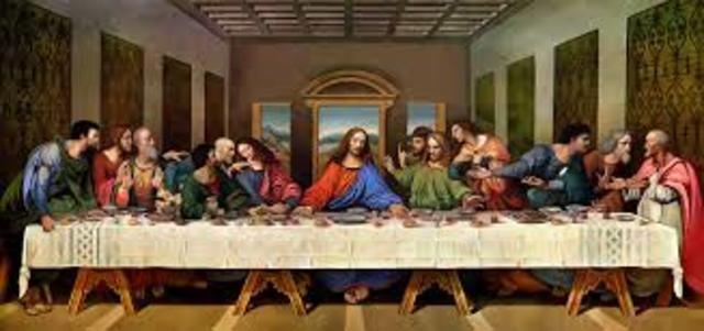 Leonardo Da Vinci paint The Last Supper