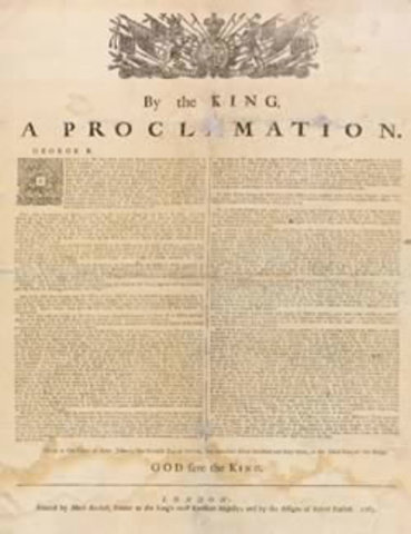 The Proclimation of 1763