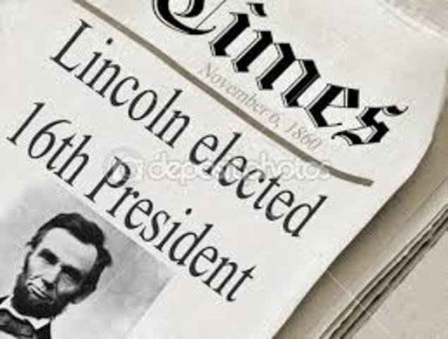 lincoln is elected president