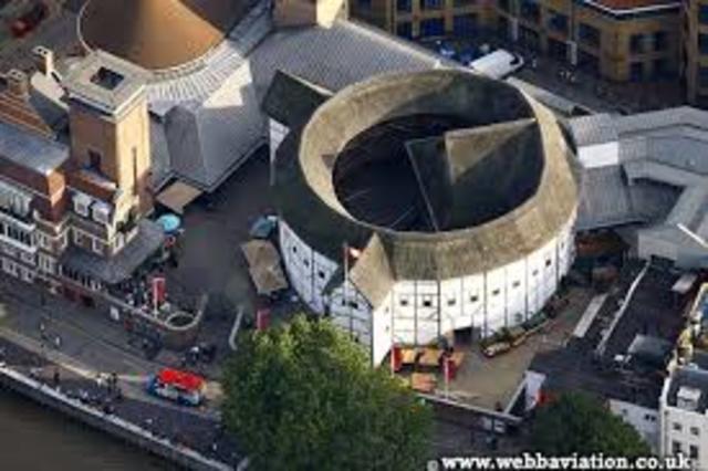 Globe Theatre is built in London
