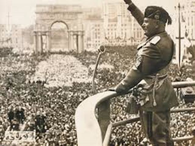Mussolini takes power in Italy