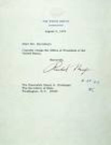 Nixon Resigns
