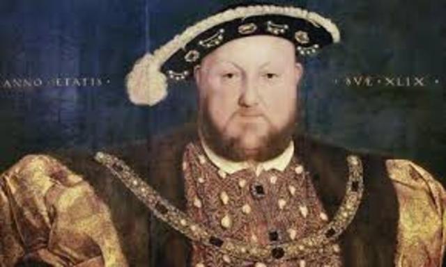 With the Supremacy Act, Henry VIII proclaims himself head of Church of England
