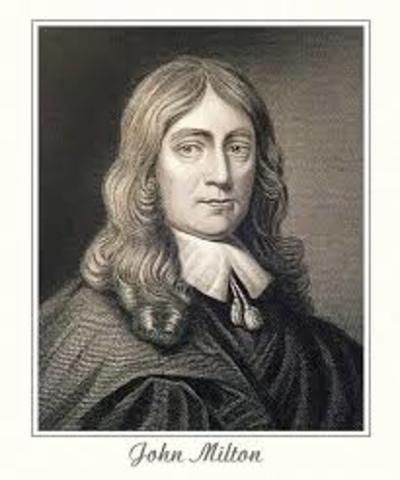 John Milton begins Paradise Lost