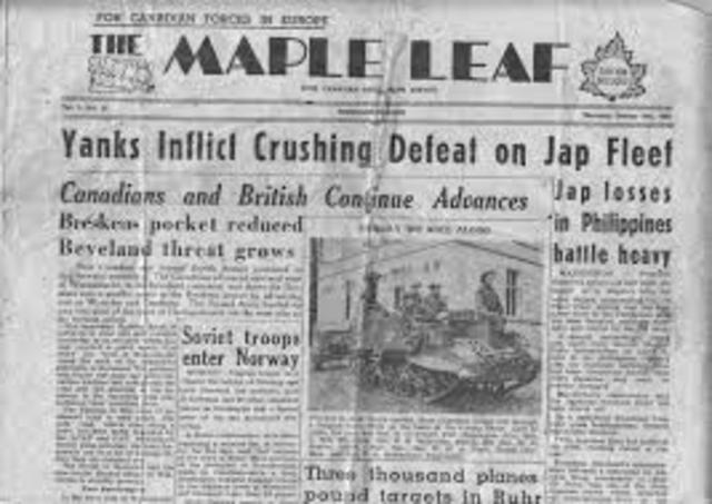 Newspaper are first published in London