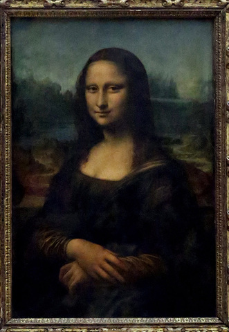 Leonardo da Vinci paints the Mona Lisa
