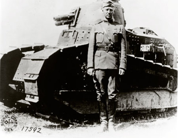 George organized the first American tank school.