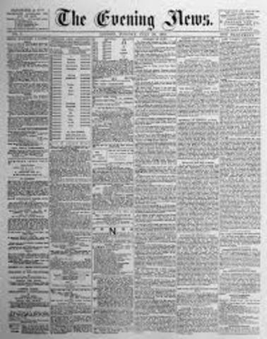 Newspapers are first published in london