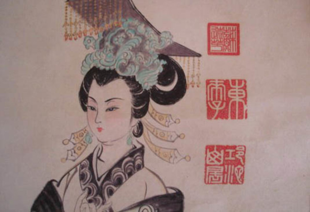Proclamazione dell'Imperatrice Wu Zetian  武則天