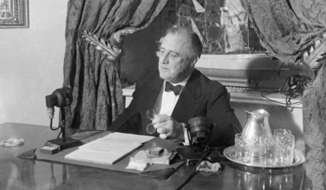 Franklin Roosevelt Re-elected for third term as President