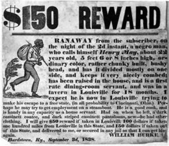 The fugitive Slave Act was established
