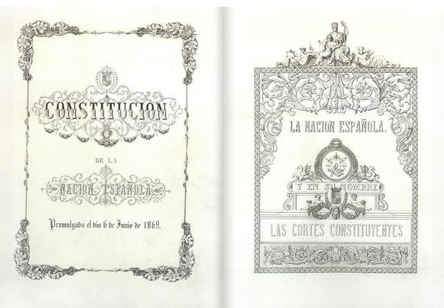 Promulgación de la constitución de 1869
