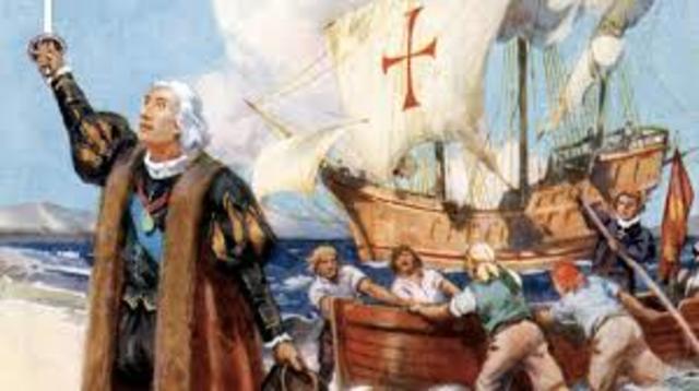 Columbus discovers the new world