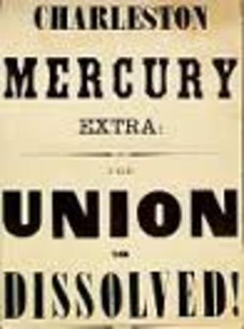 South Carolina secedes