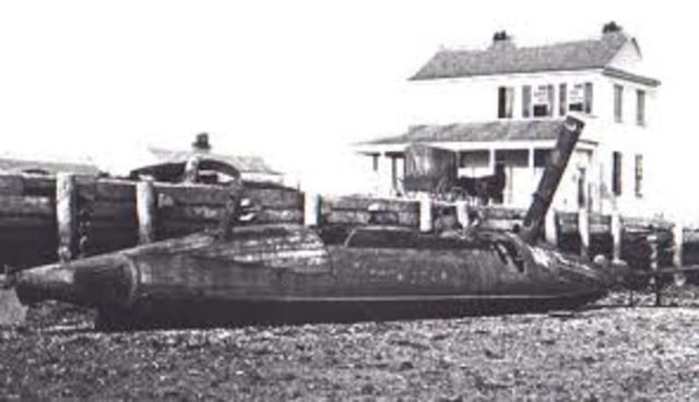 First Successful Submarine Attack of the Civil War.