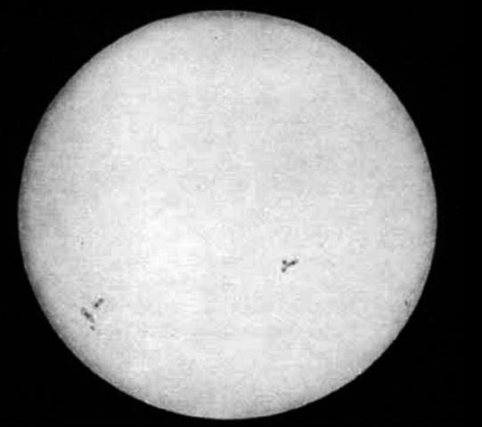First Photo of the Sun