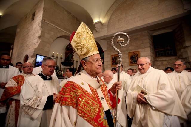 Church of Nativity in bethlehem became the seat of a western christian bishop