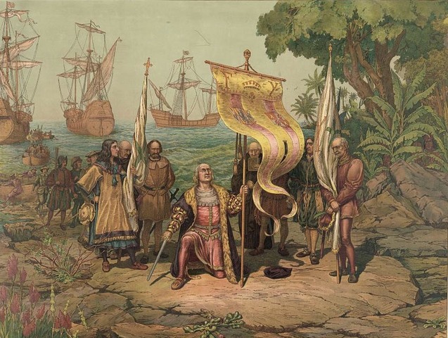 Christopher Columbus discovers the new world