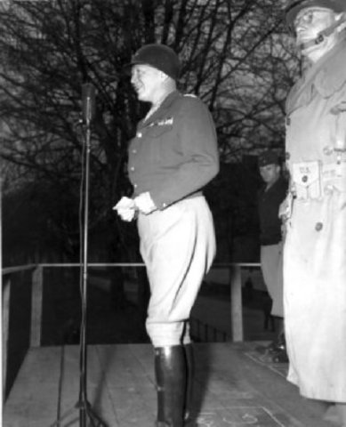 Patton gave his iconic Normany speech.