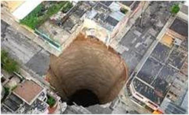 sinkholes