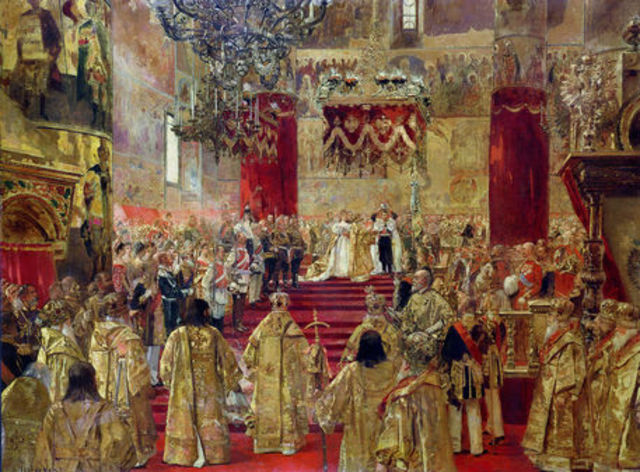 Nicholas II crowned Tsar of Russia
