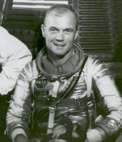 John Glenn orbited the Earth.