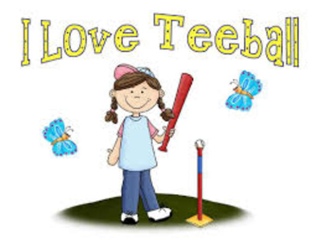 Empecé jugar tee ball.