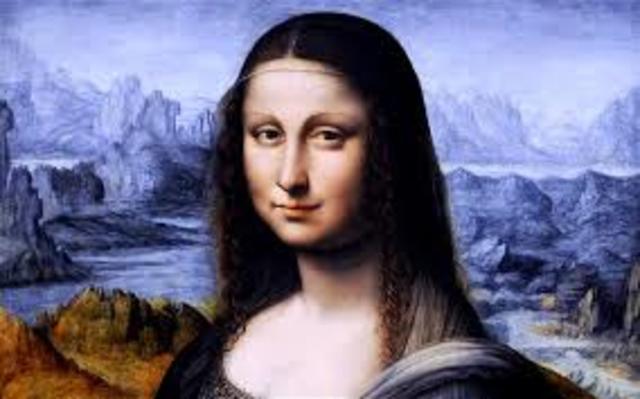 Leonardo da Vinci paints the Mona Lisa