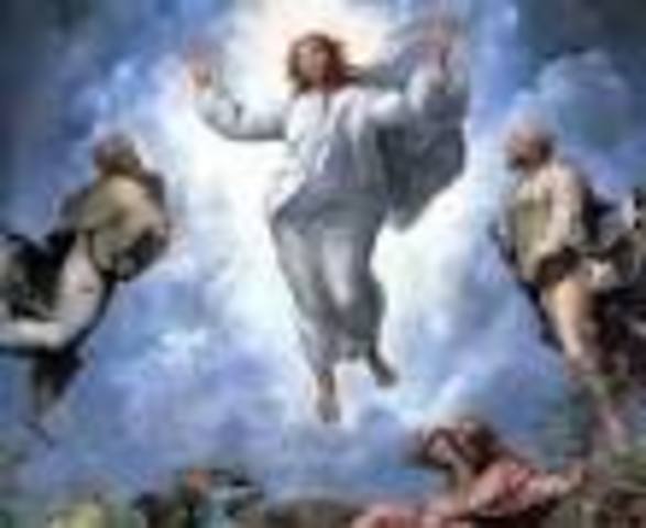 Rapheal paints the Transfiguration