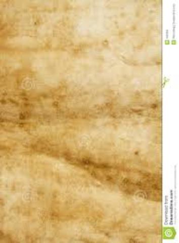 105 A.D. – Chinese paper (didn’t arrive in West for centuries)