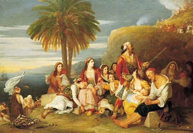 Έλληνες φυγάδες μετά την καταστροφή της Χίου(Charle Lock Eastlake)