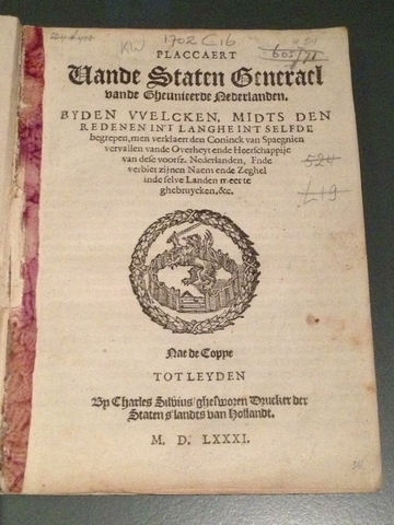 Acte van Verlatinghe