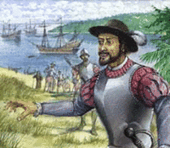 Ponce de Leon lands in what would become Florida