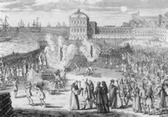 The start of the Spanish Inquisition