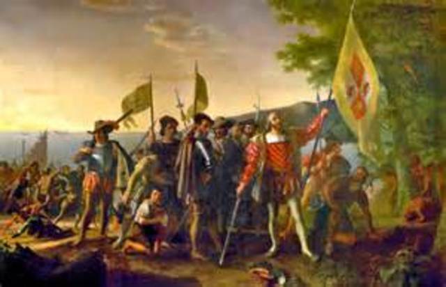 Columbus discovers the new world