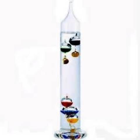 Galileo invents a thermometer