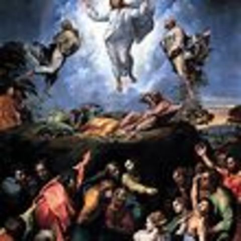 Rapheal paints the Transfiguration