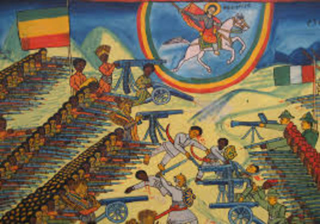 Ethiopians defeat the invading Italians at the Battle of Adwa