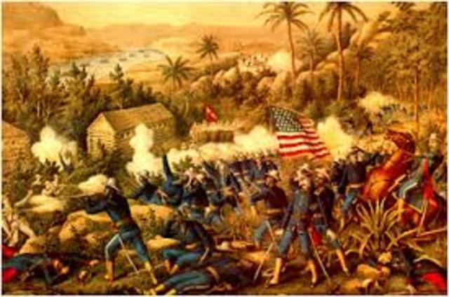 Spanish-American War breaks out; Puerto Rico, Spain, and the Philippines taken from Spain