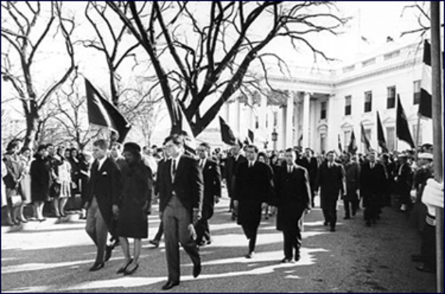 Former President Kennedy's funeral is held in Washigton, D.C