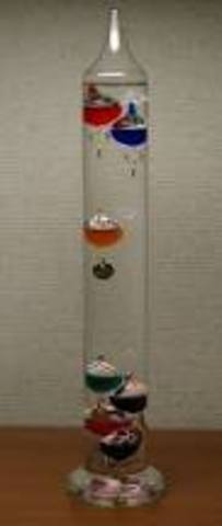 Galileo invents a thermometer