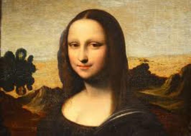 mona lisa painted