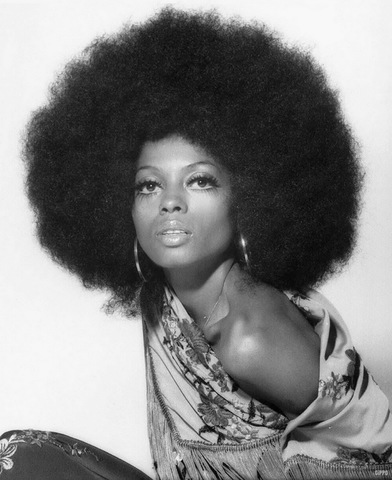 afro hair style in 70s