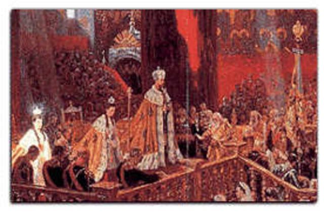 Nicholas II crowned Tsar of Russia