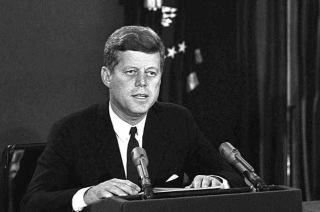 President Kennedy gives a Speech to the Nation