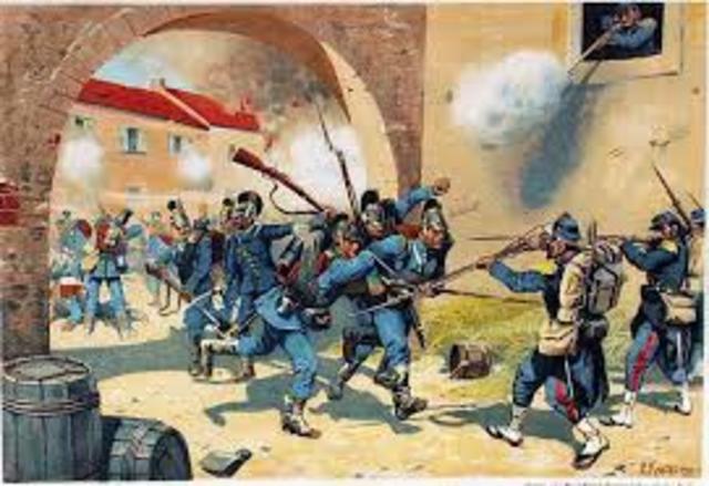 Inicio de la batalla de Sedán