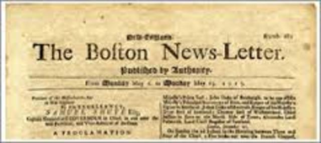 First successful American newspaper: The Boston News-Letter