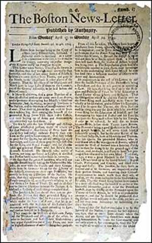 1704 – First successful American newspaper: The Boston News-Letter