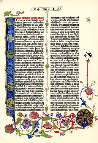 Gutenberg prints the first bible
