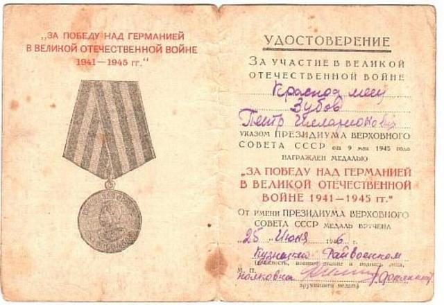 медаль «За Победу над Германией"